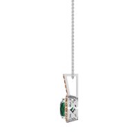 Cushion Halo Classic Necklace