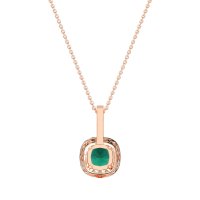 Cushion Halo Classic Necklace