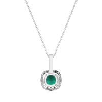 Cushion Halo Classic Necklace