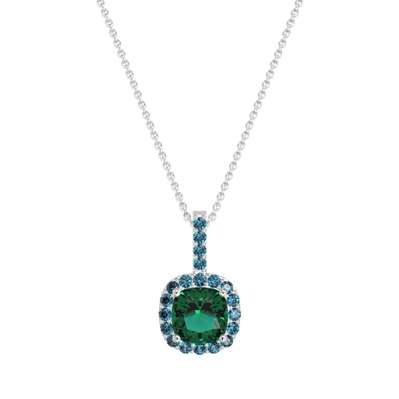 Cushion Halo Classic Necklace