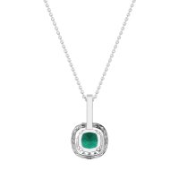 Cushion Halo Classic Necklace