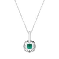 Cushion Halo Classic Necklace