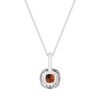 Cushion Halo Classic Necklace