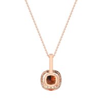 Cushion Halo Classic Necklace