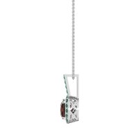 Cushion Halo Classic Necklace