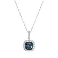Cushion Halo Classic Necklace