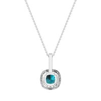 Cushion Halo Classic Necklace