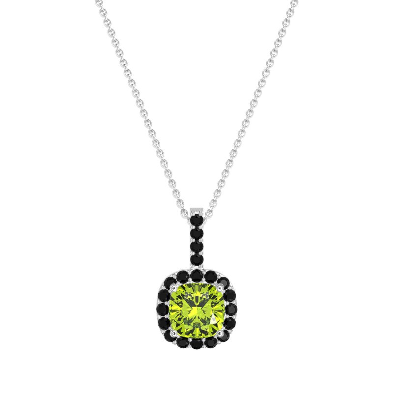 Cushion Halo Classic Necklace