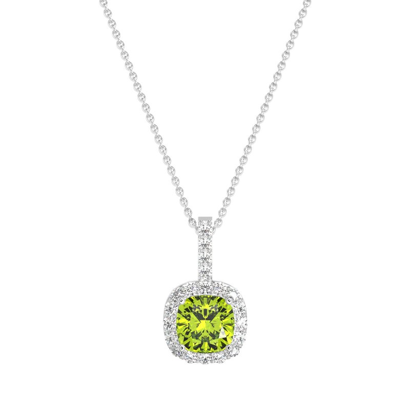 Cushion Halo Classic Necklace