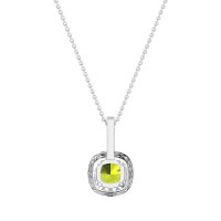 Cushion Halo Classic Necklace