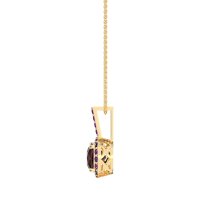 Cushion Halo Classic Necklace