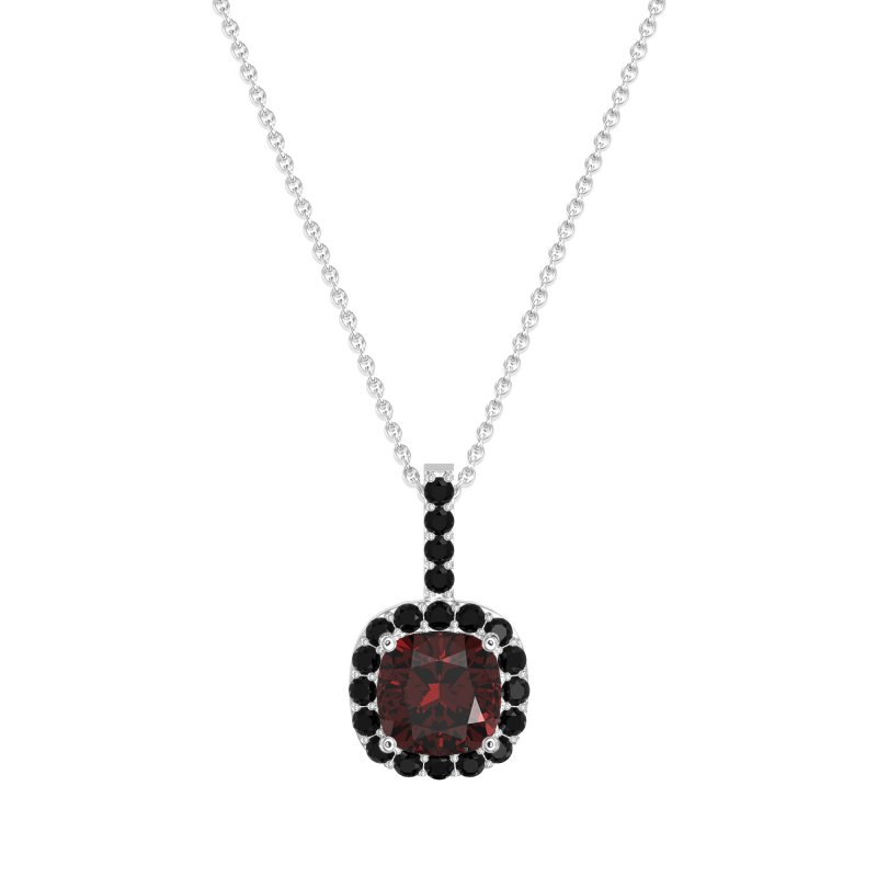 Cushion Halo Classic Necklace