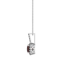 Cushion Halo Classic Necklace