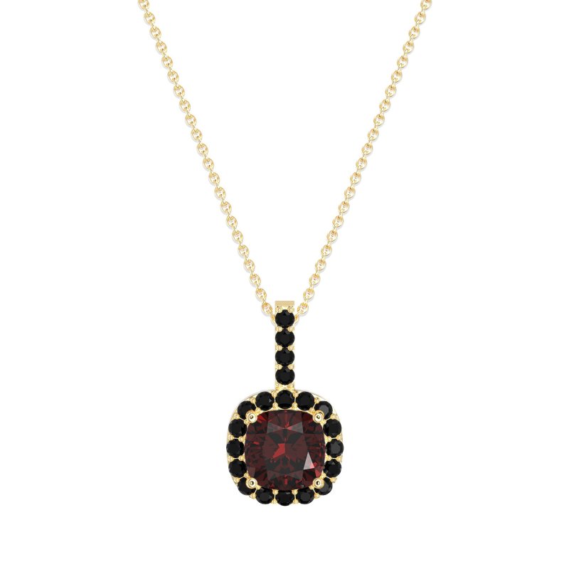 Cushion Halo Classic Necklace