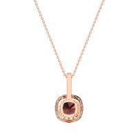 Cushion Halo Classic Necklace