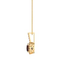 Cushion Halo Classic Necklace