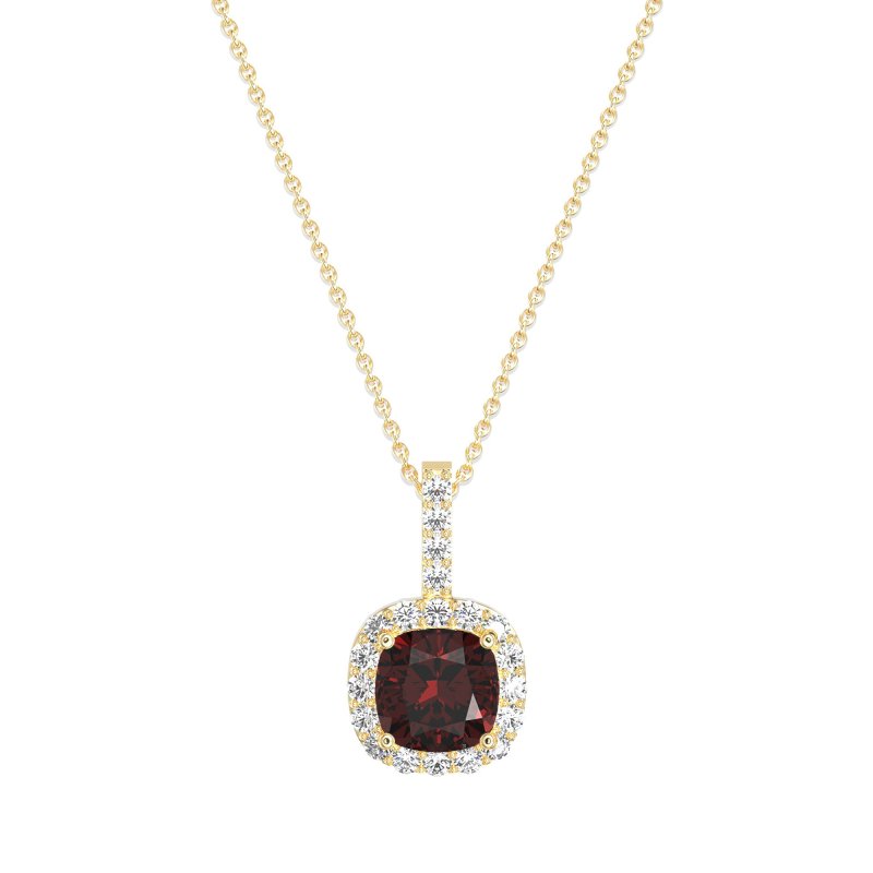 Cushion Halo Classic Necklace