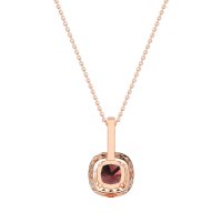 Cushion Halo Classic Necklace