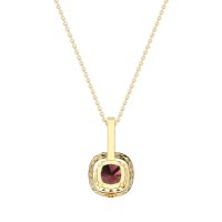 Cushion Halo Classic Necklace