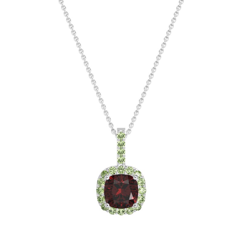 Cushion Halo Classic Necklace