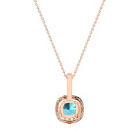 Cushion Halo Classic Necklace