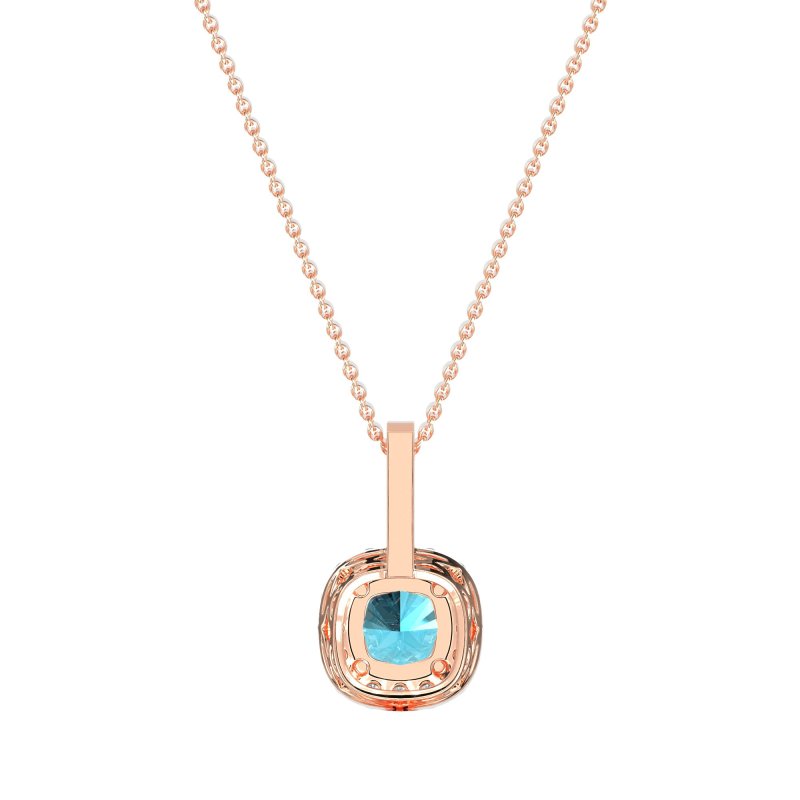 Cushion Halo Classic Necklace
