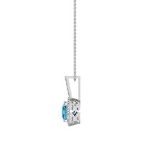 Cushion Halo Classic Necklace