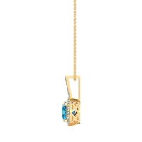 Cushion Halo Classic Necklace