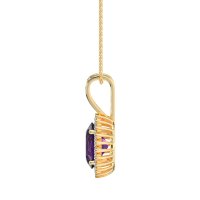 Antique Oval Halo Zain Necklace