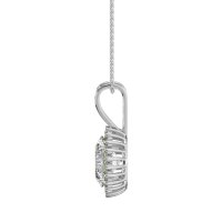 Antique Oval Halo Zain Necklace