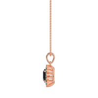 Oval Halo Vintage Necklace