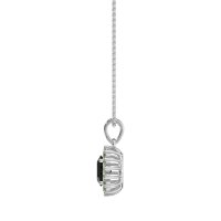 Oval Halo Vintage Necklace