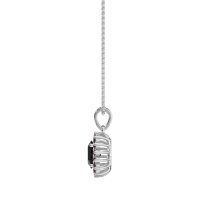 Oval Halo Vintage Necklace