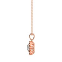 Oval Halo Vintage Necklace