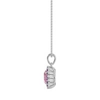 Oval Halo Vintage Necklace