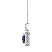 Flower Top Cushion Halo Necklace