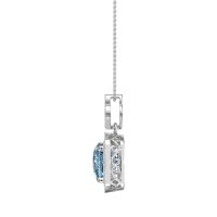 Flower Top Cushion Halo Necklace
