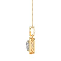 Flower Top Cushion Halo Necklace
