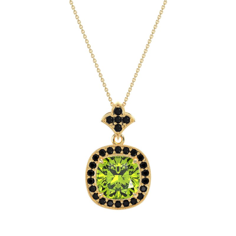 Flower Top Cushion Halo Necklace