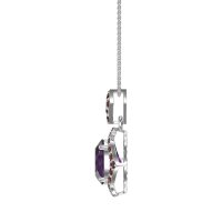 Antique Halo Oval Necklace