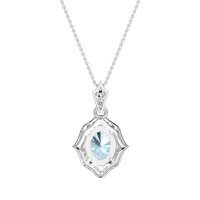 Antique Halo Oval Necklace