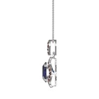 Antique Halo Oval Necklace