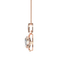 Antique Halo Oval Necklace