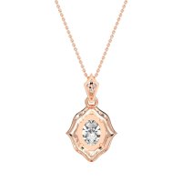 Antique Halo Oval Necklace
