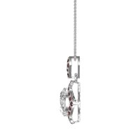 Antique Halo Oval Necklace