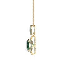 Antique Halo Oval Necklace
