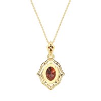 Antique Halo Oval Necklace