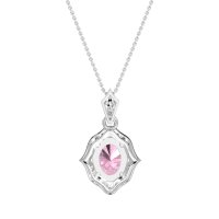 Antique Halo Oval Necklace