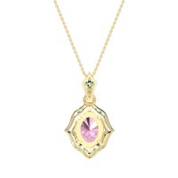 Antique Halo Oval Necklace