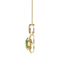 Antique Halo Oval Necklace